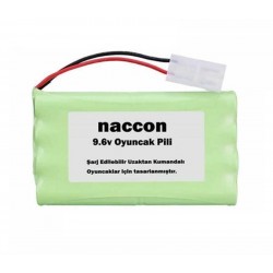Naccon 9.6v 1800mAh Tamiya Konnektörlü Şarjlı Oyuncak Pili AA Kalem Pilli Naccon 9.6v 1800mAh Tamiya Konnektörlü Şarjlı Oyuncak Pili AA Kalem Pilli