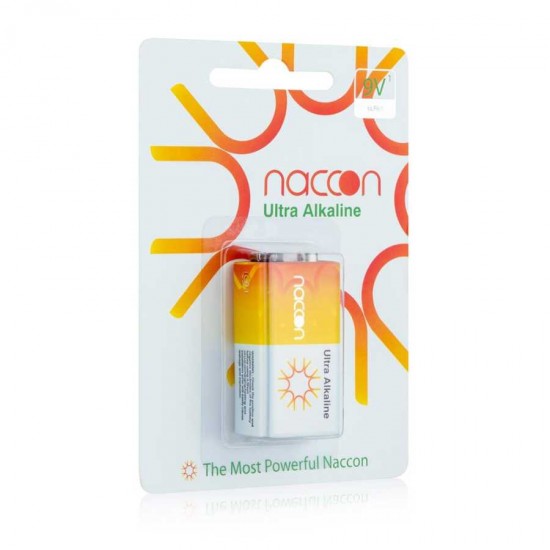 Naccon 9V Alkaline Kare Pil 6LR61 Naccon 9V Alkaline Kare Pil 6LR61