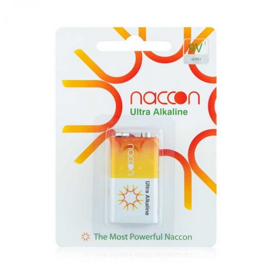 Naccon 9V Alkaline Kare Pil 6LR61 Naccon 9V Alkaline Kare Pil 6LR61
