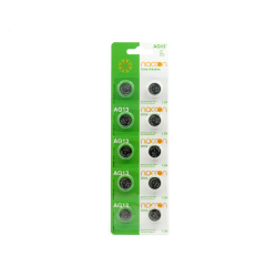 Naccon AG13, V13GA, G13A, 13GA, PX76A, PX675A, 157, GPA76, KA76, KA, L1154, LR1154, A76 Düğme Pil 10'lu Paket Naccon AG13, V13GA, G13A, 13GA, PX76A, PX675A, 157, GPA76, KA76, KA, L1154, LR1154, A76 Düğme Pil 10'lu Paket