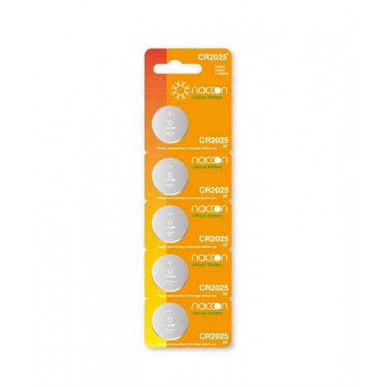Naccon CR2025 3V Lityum Pil 5'li Paket Naccon CR2025 3V Lityum Pil 5'li Paket