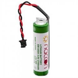 Naccon ER6V AA 3.6v Lityum CNC PLC Pili Siyah Soket Naccon ER6V AA 3.6v Lityum CNC PLC Pili Siyah Soket