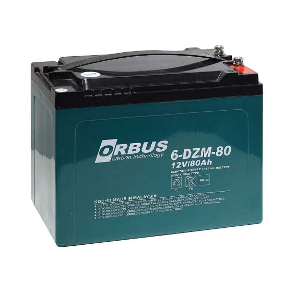 Orbus 12V 80Ah Elektrikli Bisiklet Aküsü Orbus 12V 80Ah Elektrikli Bisiklet Aküsü