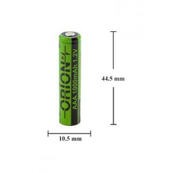 Orion 1.2V AAA 1000mAh Ni-MH Şarj Edilebilir Pil Başsız Şarjlı İnce Kalem Pil