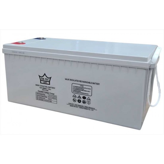 12V 200Ah Ortec Jel Akü – Solar Enerji Depolama ve Yedek Güç Sistemlerine Uygun 12V 200Ah Ortec Jel Akü – Solar Enerji Depolama ve Yedek Güç Sistemlerine Uygun