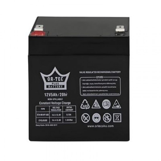 Ortec 12v 5Ah Bakımsız Kuru Akü Ortec 12v 5Ah Bakımsız Kuru Akü