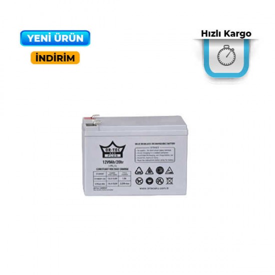 Ortec 12V 9Ah Bakımsız Kuru Akü