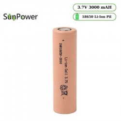 ORTEC LİTHİUM SUNPOWER 18650 3000 MAH 10C ORTEC LİTHİUM SUNPOWER 18650 3000 MAH 10C