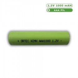 ORTEC NIMH AAA 1000 MAH 1.2 VOLT