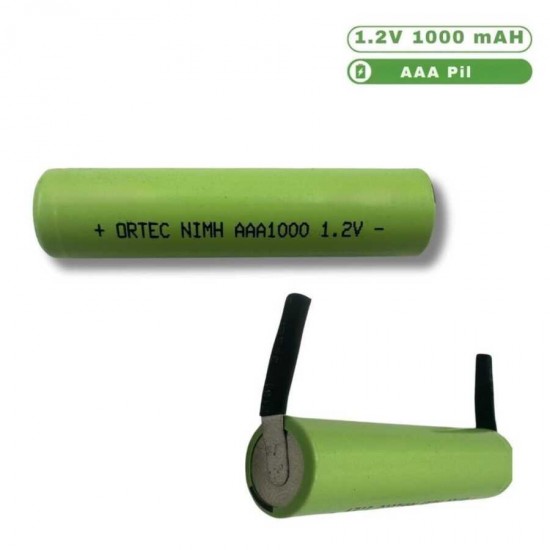 ORTEC NIMH AAA 1000 MAH 1.2V-PUNTALI