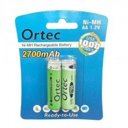 ORTEC NIMH RECHARGEABLE AA 2700 MAH 1.2V ORTEC NIMH RECHARGEABLE AA 2700 MAH 1.2V