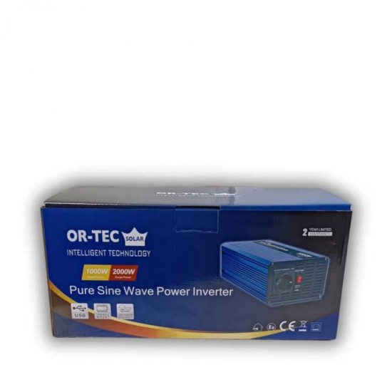 Ortec Solar 12 Volt 1000 Watt Tam Sinüs İnverter Ortec Solar 12 Volt 1000 Watt Tam Sinüs İnverter