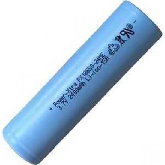 Power-Xtra PX18650-24ME 3.7V 2400mAh 15A Li-Ion Şarjlı Pil 18650 Yüksek Akım