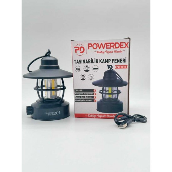 Powerdex PD-1515 Taşınabilir Şarjlı Kamp Lambası Powerdex PD-1515 Taşınabilir Şarjlı Kamp Lambası