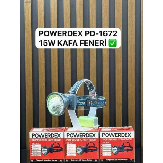 Powerdex PD-1672 1500 Lümen Profesyonel Kafa Feneri Powerdex PD-1672 1500 Lümen Profesyonel Kafa Feneri
