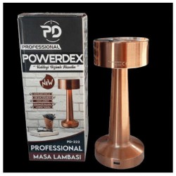 POWERDEX PD-222 Ledli USB Şarjlı Dokunmatik Yuvarlak Masa Lambası