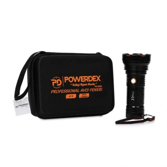 Powerdex PD-9200 20Watt Süper Güçlü LED Profesyonel Şarjlı El Feneri Powerdex PD-9200 20Watt Süper Güçlü LED Profesyonel Şarjlı El Feneri