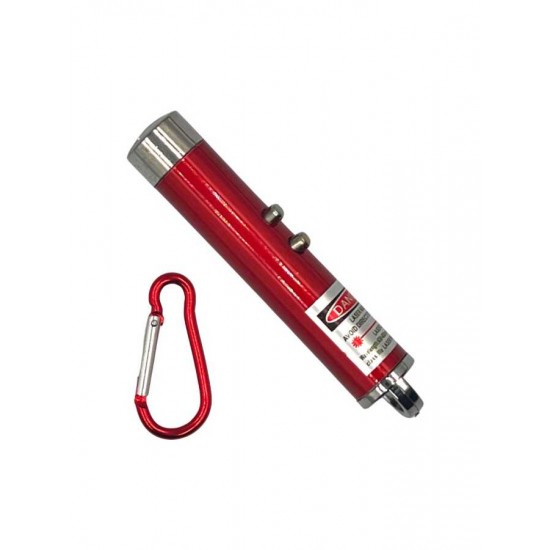 Powerdex Üçü Bir Arada Fener Lazer Gece Işığı Anahtar Zinciri Pilli Kırmızı (PD-4872) Powerdex Üçü Bir Arada Fener Lazer Gece Işığı Anahtar Zinciri Pilli Kırmızı (PD-4872)