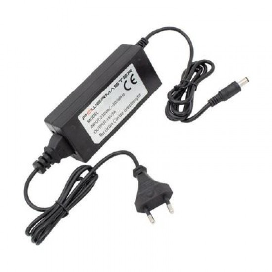 Powermaster 16 Volt 3 Amper Plastik Kasa Masaüstü Santral Adaptörü 5.5*2.5 Uçlu Powermaster 16 Volt 3 Amper Plastik Kasa Masaüstü Santral Adaptörü 5.5*2.5 Uçlu