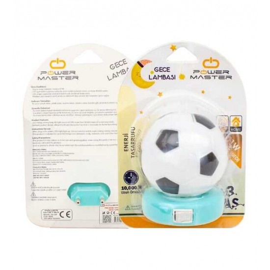 Powermaster PM-4451 Siyah - Beyaz Taraftar Gece Lambası