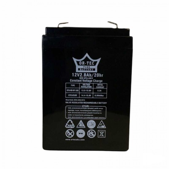 Premier 12v 2.8AH Ortec Marka Şarjlı Süpürge Aküsü