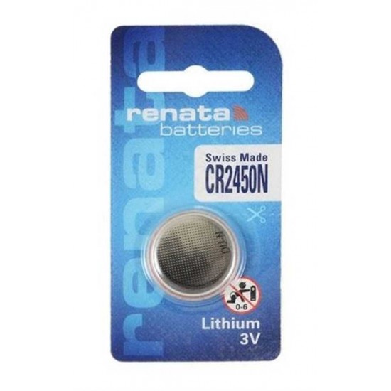 Renata CR2450N 3V Lityum Para Pil Tekli Blister Renata CR2450N 3V Lityum Para Pil Tekli Blister