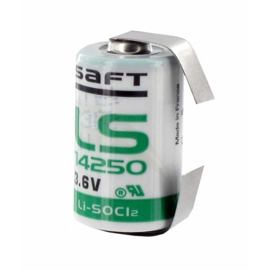 Saft LS14250 Puntalı 3.6V Lityum Şarj Olmayan Pil Saft LS14250 Puntalı 3.6V Lityum Şarj Olmayan Pil