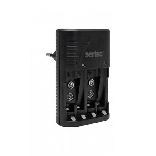 Sertec C802 AA AAA 9V Pil Şarj Aleti Ni-MH Ni-Cd Akıllı Şarj Cihazı