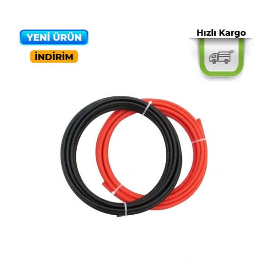 Solar kırmızı-siyah kablo (1 metre)