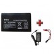 Spider Oyuncak Araba Uyumlu 6V 12AH - 12 Amper 6 Volt Akü+ Şarj Cihazı 5.5*2.5 Jaklı