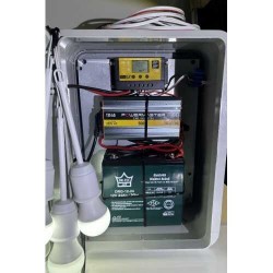 Taşınabilir 12v Buzdolabı+TV+3 Lamba ve Cep Telefonu Şarj Güneş Enerji Sistemi