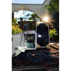 Taşınabilir 12v Buzdolabı+TV+3 Lamba ve Cep Telefonu Şarj Güneş Enerji Sistemi