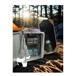50w Panel+24ah Jel Akü+3 Lamba Taşınabilir TV-LAmba Güneş Enerji Sistemi
