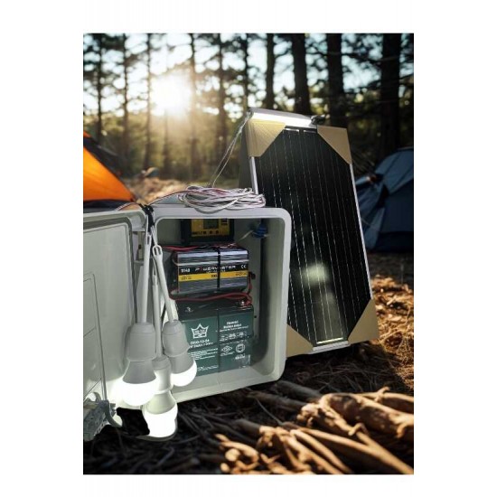 Taşınabilir Solar Güneş Enerjili TV-3 LAmba ve USB Cep Telefonu Şarj Sistemi