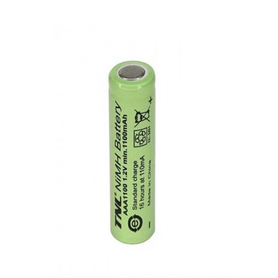 TNL 1100mAH AAA Ni-MH İnce Başlıksız Pil TNL 1100mAH AAA Ni-MH İnce Başlıksız Pil