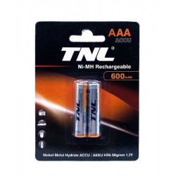 TNL 1.2v 600mah Şarj Edilebilir İnce Pil AAA