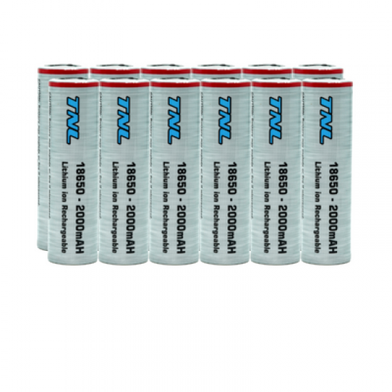12 Adet TNL 18650 2000mAH 3.7V 30A Discharge Li-ion Başlıksız Şarjlı Pil 12 Adet TNL 18650 2000mAH 3.7V 30A Discharge Li-ion Başlıksız Şarjlı Pil