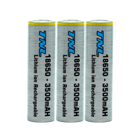 TNL 18650 3.7V 3'lü 3500mah Lityum Li-on Başlıksız Pil