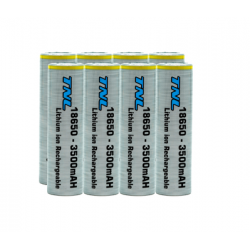 TNL 18650 3.7V 8'li 3500mah Lityum Li-on Başlıksız Pil TNL 18650 3.7V 8'li 3500mah Lityum Li-on Başlıksız Pil