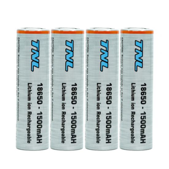 TNL 18650 4'lü 1500mah 3.7v Li-ion Başlıksız Pil Batarya