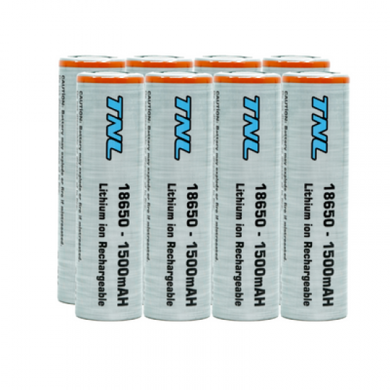 TNL 18650 8'li 1500mah 3.7v Li-ion Başlıksız Pil Batarya TNL 18650 8'li 1500mah 3.7v Li-ion Başlıksız Pil Batarya