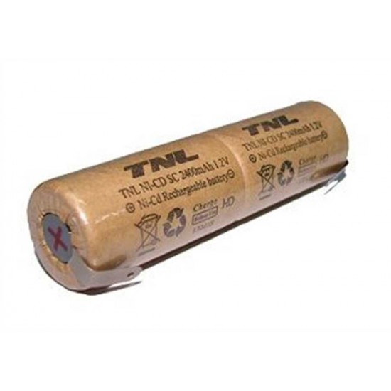 TNL 2.4v 2400mAH 2li Ucuca Ni-CD Şarjlı Süpürge Pili