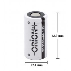 SC 2200mAH 10C Ni-MH Şarjlı Matkap-Süpürge Pili