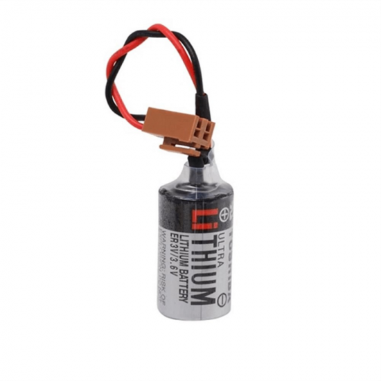 Toshiba ER3V 1/2AA 3.6v Lityum CNC PLC Pili Kahverengi Soket