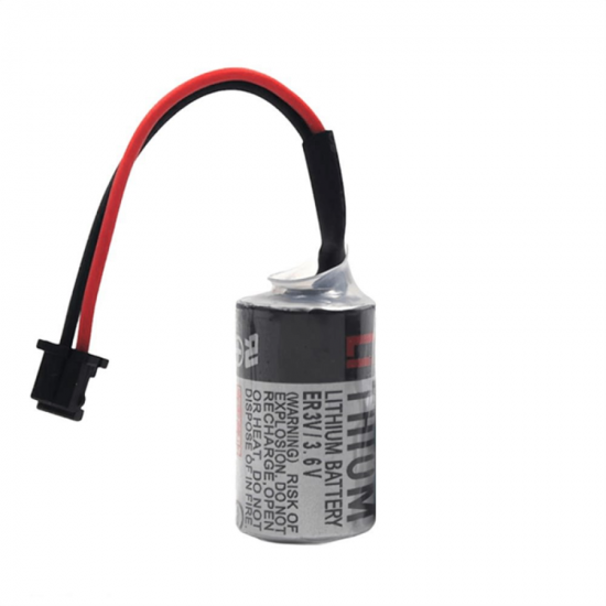 Toshiba ER3V 3.6v Lityum CNC PLC Pili Siyah Soketli