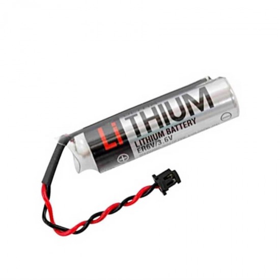 Toshiba ER6V AA 3.6v Lityum Kalem CNC PLC Pili Siyah Soket Toshiba ER6V AA 3.6v Lityum Kalem CNC PLC Pili Siyah Soket