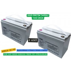 Ttec 12 Volt 100 Amper Jel Akü 2 Adet Özel Fiyat