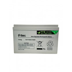 TTEC 12V 110Ah Jel Akü – Şarj Edilebilir ve Bakım Gerektirmez Jel Teknoloji