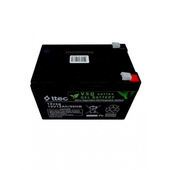 Ttec 12V 12AH Jel Akü Güneş Enerjisi Sistemlerine Özel Ttec 12V 12AH Jel Akü Güneş Enerjisi Sistemlerine Özel