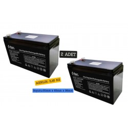 2 adet Ttec 12V 9Ah Akü 2025 Üretim